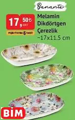 BENANTE MELAMİN DİKDÖRTGEN ÇEREZLİK BENANTE MELAMİN DİKDÖRTGEN ÇEREZLİK